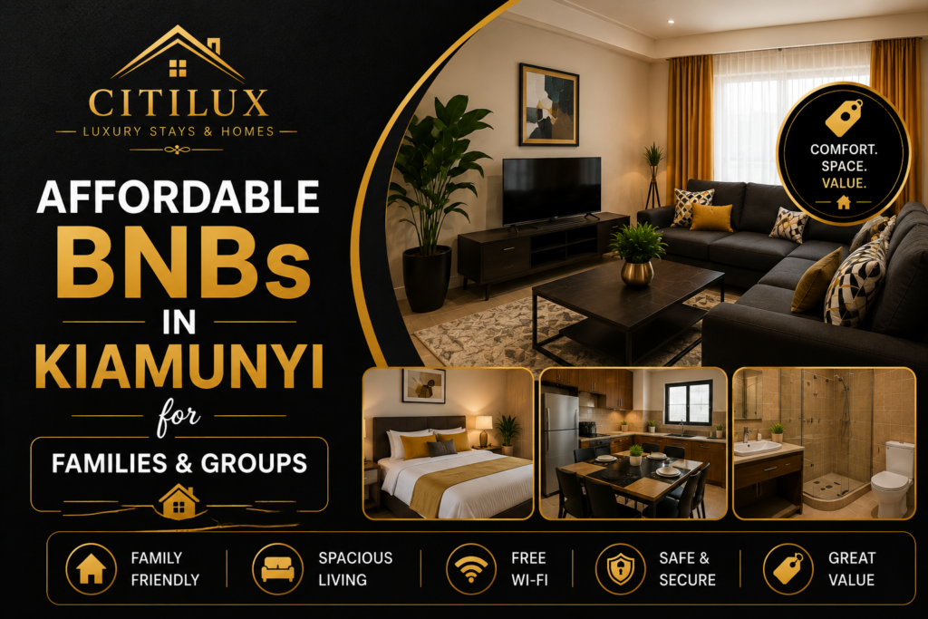Affordable BNBs in Kiamunyi for Families and Groups