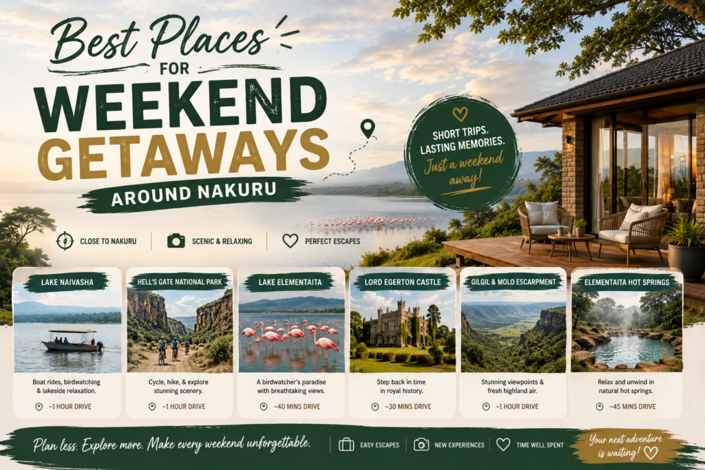 Best Places for Weekend Getaways Around Nakuru