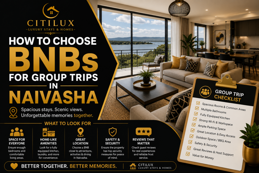 How to Choose BNBs for Group Trips in Naivasha