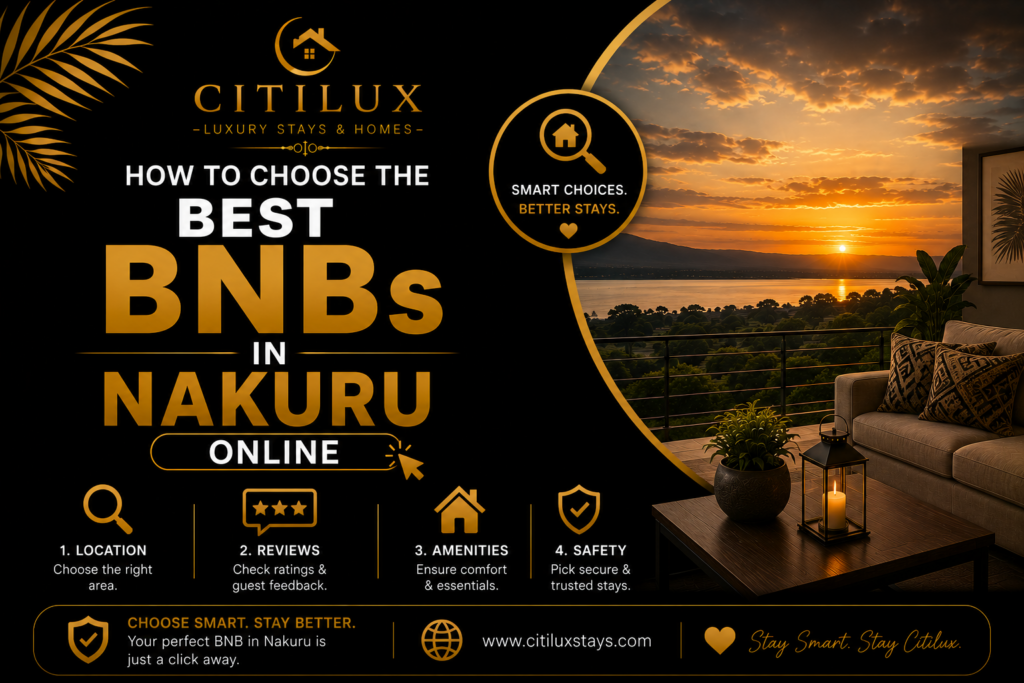 How to Choose the Best BNBs in Nakuru Online