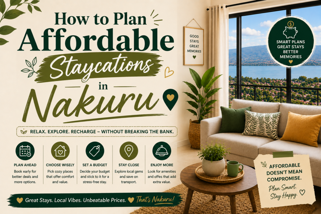 How to Plan Affordable Staycations in Nakuru