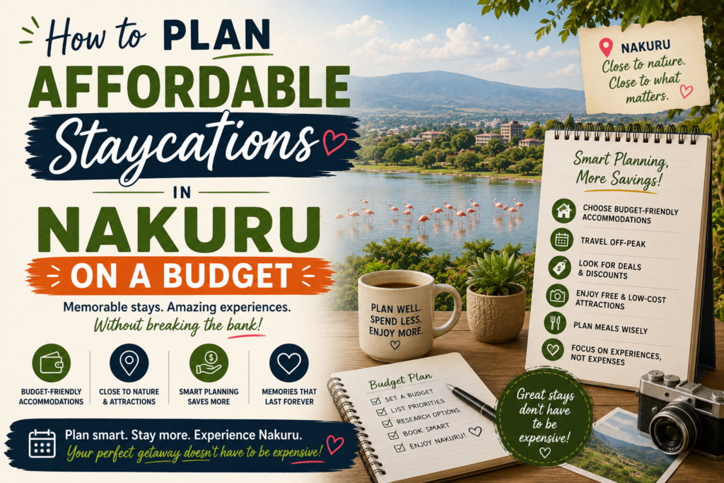 How to Plan Affordable Staycations in Nakuru on a Budget