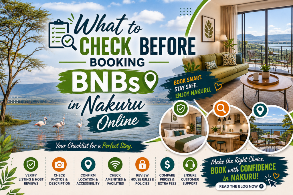 What to Check Before Booking BNBs in Nakuru Online